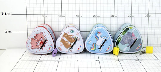 Metallische Kinder Sparbüchse Herz 4 Designs
