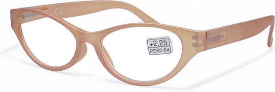 Optosquad Damen Lesebrille +2.25 in Orange Farbe OPT7525-1