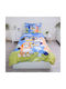 Halantex Kids Duvet Cover Set Single with Cotton Pillowcase Light Blue 137x200cm