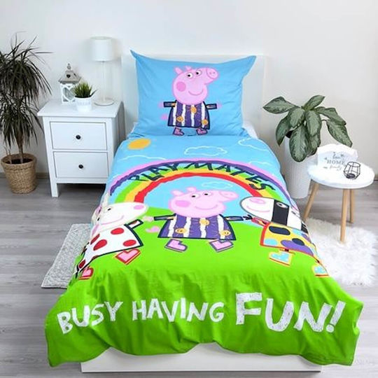 Halantex Set Kids Duvet Cover Single Light Blue