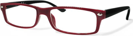 Optosquad Reading Glasses +2.00 in Burgundy color HD150-1
