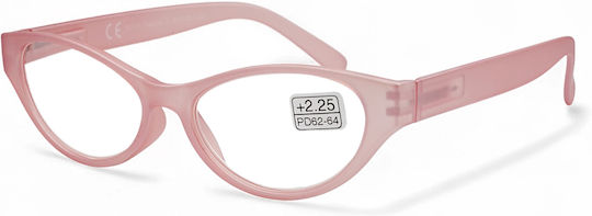 Optosquad Damen Lesebrille +4.00 in Rosa Farbe OPT7525-3