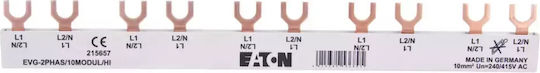Connection Rail 2p 63a 10mm2 Fork 10mod +auxiliary Contact Evg-2phas 10modul Hi 215657