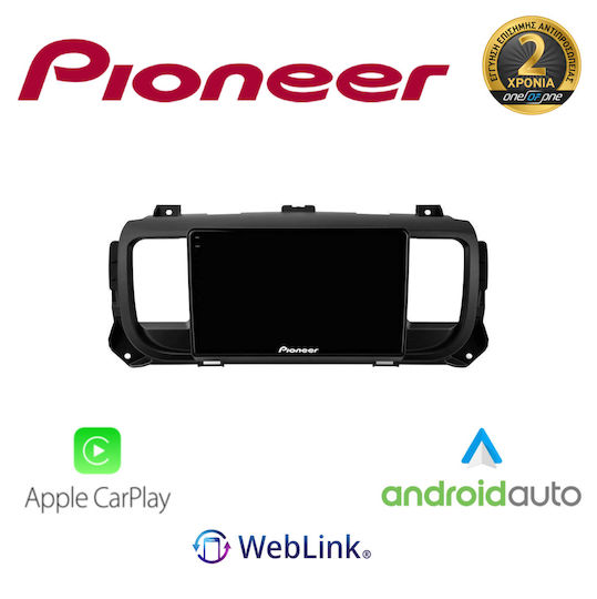 Pioneer Ηχοσύστημα Αυτοκινήτου για Toyota Proace Citroen Jumpy 2016 (Bluetooth/USB/WiFi/GPS/Apple-Carplay/Android-Auto) με Οθόνη Αφής 9"