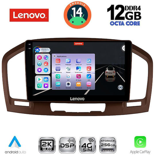 Lenovo Car Audio System for Opel Insignia BMW X1 / X3 / X4 2008-2013 (Bluetooth/USB/AUX/WiFi/GPS/Apple-Carplay/Android-Auto/CD) with Touch Screen 9"