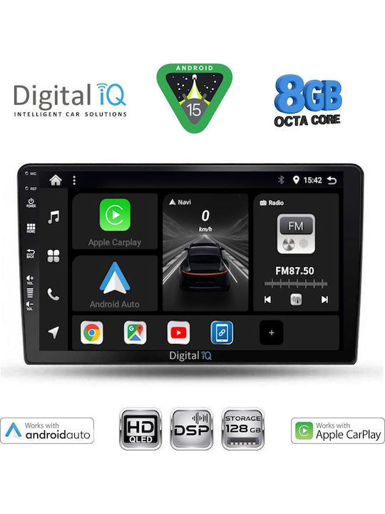 Digital IQ Car Audio System for Toyota Corolla Verso 2000-2004 (Bluetooth/USB/AUX/WiFi/GPS/Apple-Carplay/Android-Auto) with Touch Screen 9"