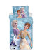 Halantex Set Kids Duvet Cover Single with Pillowcase Cotton White Snowflake 140x200cm