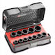 Set Impact Sockets 1/2" 6-speed Short 10-27mm