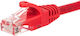 Netrack Patchkabel Kat.5e Rj45 0,5m Geknüpft Rotes Bzpat05ur