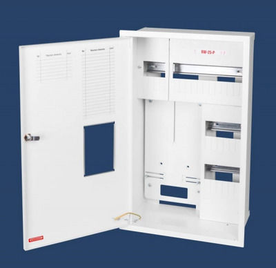 Concealed Counter Cabinet 1 Meter 3 Phase 25 Modules Sealed IP30 115mm RW-25P Z O E