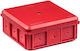 Wall Box 90x37x90mm Ip55 Drill Boxes Red Nsw90x90 35418701