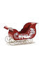ArteLibre Christmas Metal Figure Sleigh Height 40.5cm