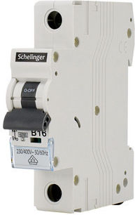 Überstrom-Automatischer Leistungsschalter 6ka 1p B 6a Schelinger A02-g8-1p-b06