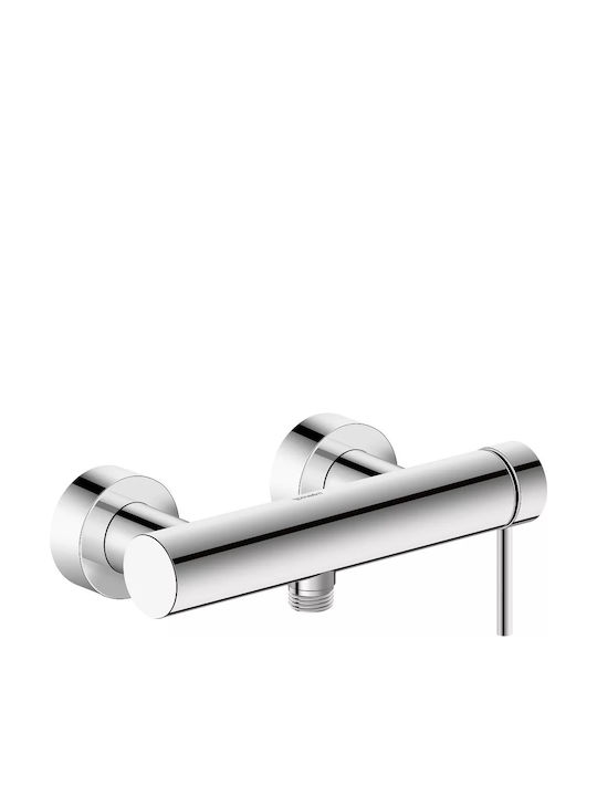 Duravit Αναμεικτική Μπαταρία Ντουζιέρας Ασημί