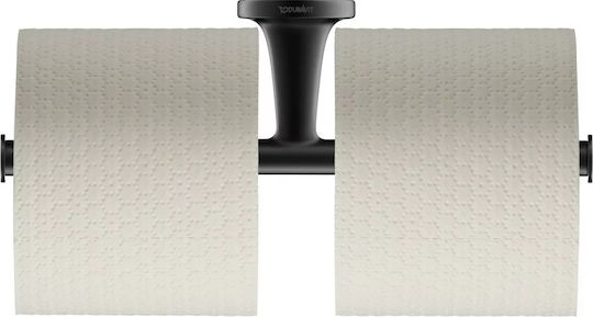 Duravit De perete Suport de hârtie Metal Neagră 4053424702995
