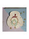 LiebeQueen Handmade Hanging Lucky Charm Horseshoe Light Blue made of Wood 1pcs