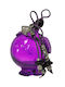 Inart Tabletop Lucky Charm Pomegranate Purple made of Glass 7x11cm 1pcs