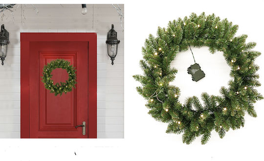 ArteLibre Weihnachtliche Girlande Beleuchtet Plastik 60x60cm 1Stück