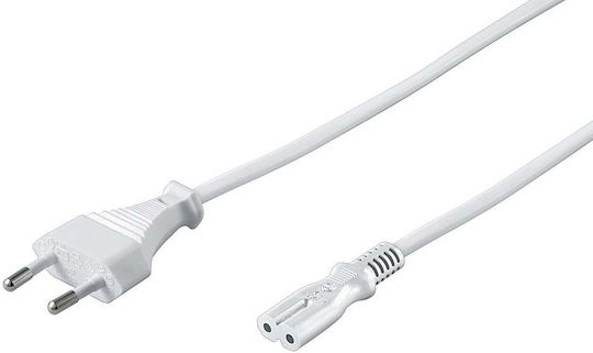 Microconnect IEC C7 - IEC C7 Cable 2m White (PE030720W)