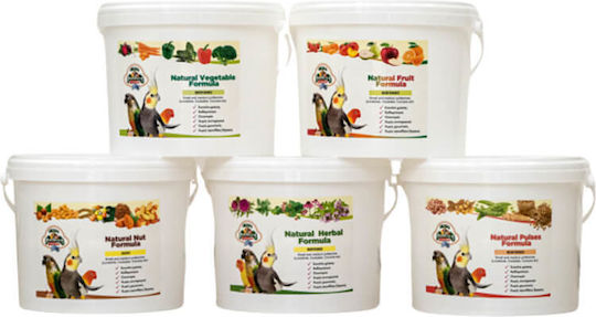 Evia Parrots Natural Nut Formula Pellets Ξηρών Καρπών Parakeets Ενέργεια 2kg