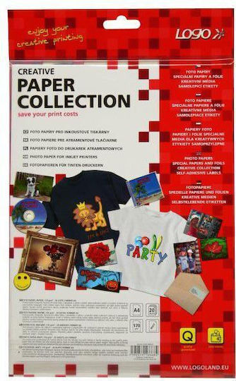 Logo Collection Photo Paper Matte A4 (21x30) 170gr/m² for Printers Inkjet 25 Sheets