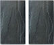 Zeller Σετ Επιφάνεια Κοπής Γυάλινη Διάφανο 52x30cm 2τμχ