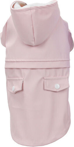 Glee Pink Dog Coat with Hood Small with 24cm Back Length