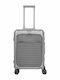 Travelite Cabin Hard Silver Suitcase With 4 Wheels Height 55cm