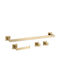 Rea Rio Metal Gold Bathroom Accessory Set 4 Pieces