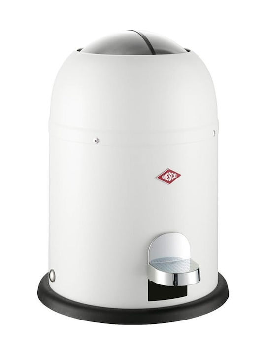 Wesco Coș de Gunoi Plastic Alb 6lt 1buc