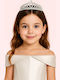 Silver-Plated Children's-Teen's Tiara Starry Crystals