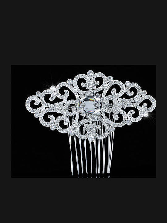 Beautiful Elegant Bridal Hair Comb Art Deco Vintage Swarovski Crystals 10 X 5.5 Cm Bonnie