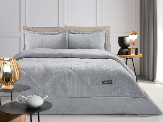 Guy Laroche Duvet Cover King Size 260x240cm Moore Silver 780 GSMGsm