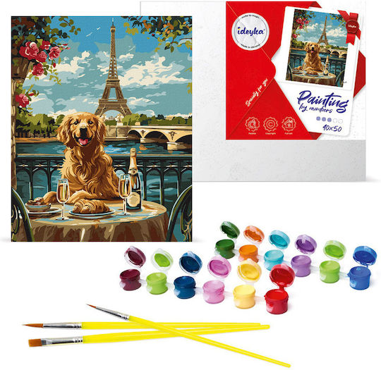 Ideyka Retriever In Paris Set de Colorat 50x40cm