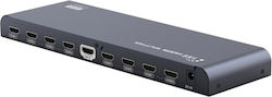 Premiumcord Premiumcord Hdmi 2.0 Διαχωριστής 1-8 Θύρες 4k X 2k/60hz Full Hd 3d Μαύρο Premiumcord Premiumcord Hdmi 2.0 Διαχωριστής 1-8 Θύρες 4k X 2k/60hz Full Hd 3d Μαύρο