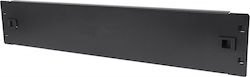 Techly Пач панел за рафт 2U 19" Черен