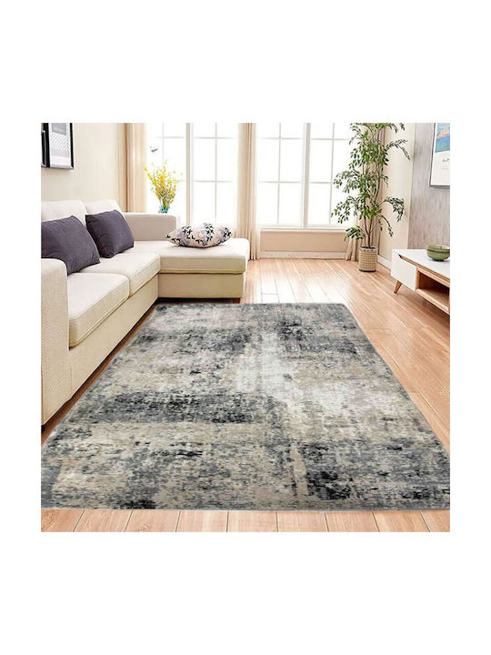 SpitiBazaar Rug Rectangular Beige - Black