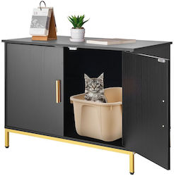 Vevor Katzenklo-Box Möbel 70 Cm Metallbeine & Griff Modernes Wohndesign Katzen Tisch Ende Passend Für Die Meisten Katzenklos Schlafzimmer Wohnzimmer
