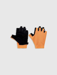 4F Unisex Fahrradhandschuhe mit Gel Orange
