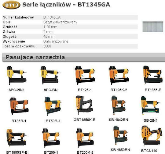 Bostitch Electroplated Stick Bt13 45mm 5m Bt1345ga