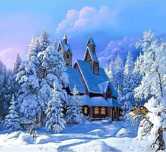 Norimpex Мозайка Диамантено 5D Зима 40x30см