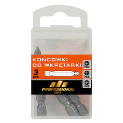 Tip Bit Tip Drill 50mm 3 Pieces PH1 PH2 PH3