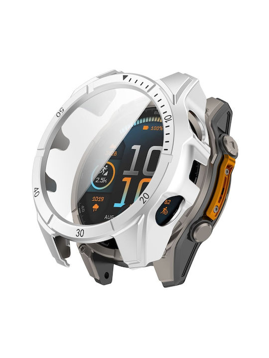 Carcasă de Plastic cu Sticlă Silver/Black pentru Garmin Fenix 8 Solar (51mm)