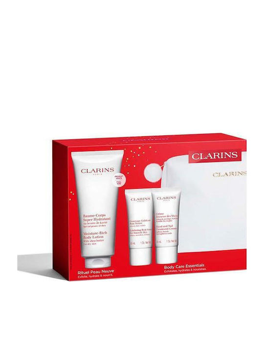Clarins Body Care Essentials Hautpflegeset für Feuchtigkeitsspendend 4Stück