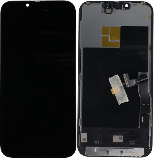 Screen OLED Soft with Touch Mechanism and Frame for iPhone 13 Pro (Black)