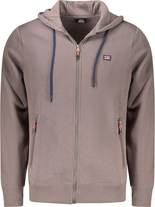 Sweatshirt with Hood Brown