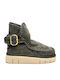 Stiefeletten Damen Grün