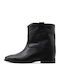 Leather Women's Ankle Boots Black