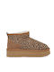 Suede Women's Ankle Boots Brown