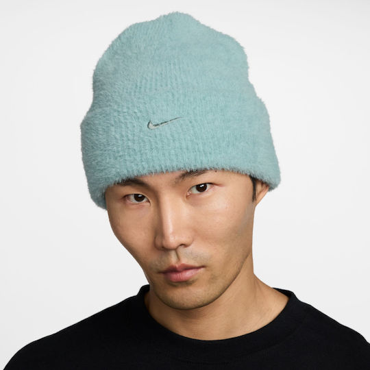 Peak Beanie Unisex Σκούφος Πλεκτός σε Τιρκουάζ χρώμα